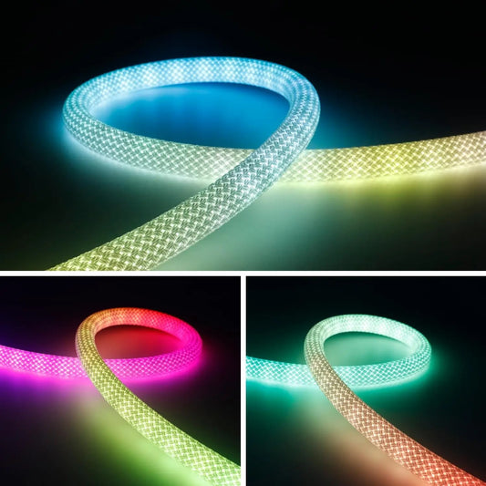 neon rope side view