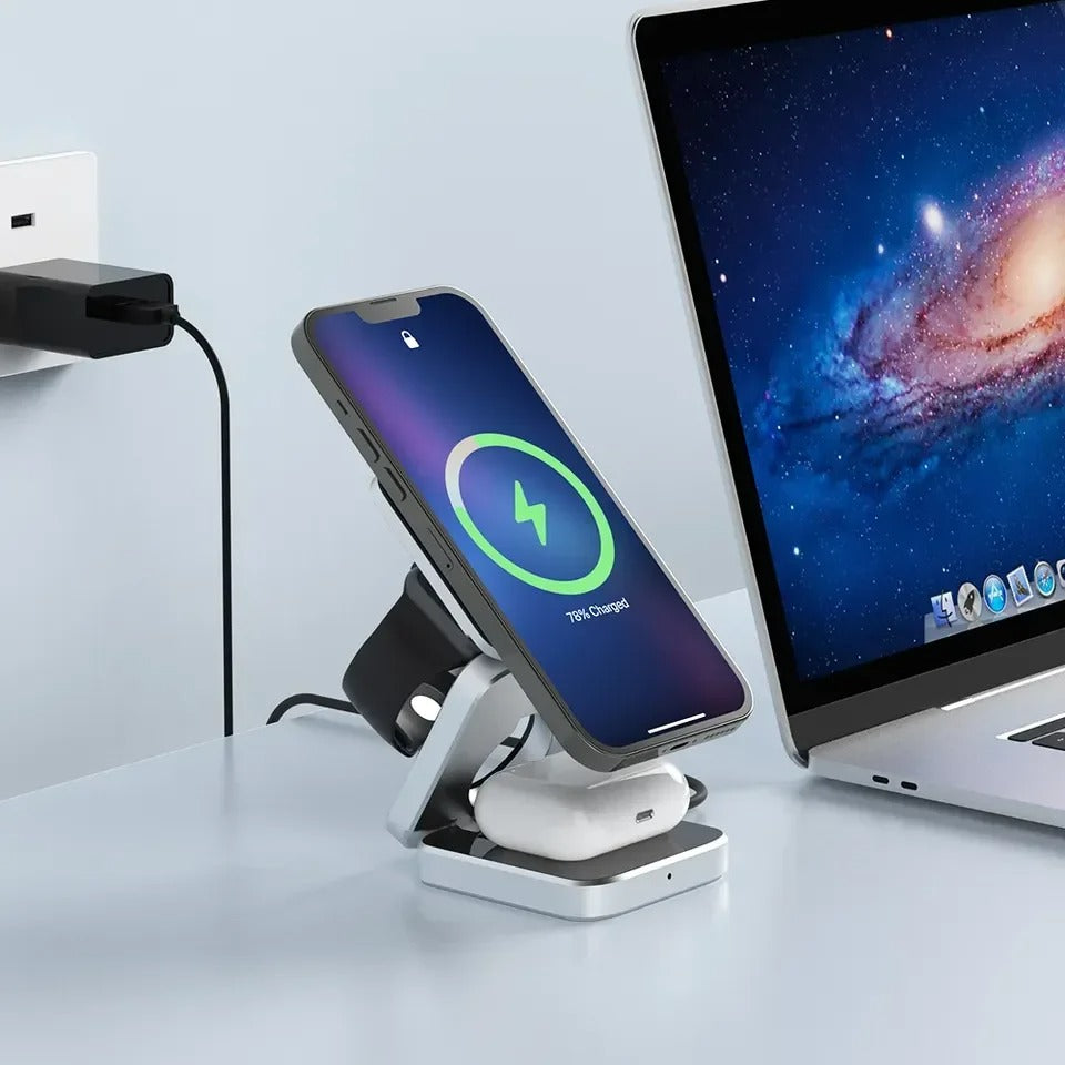 3 In 1 Wireless Charger Side View Left